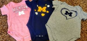Michigan wolverines onsies 18 Month